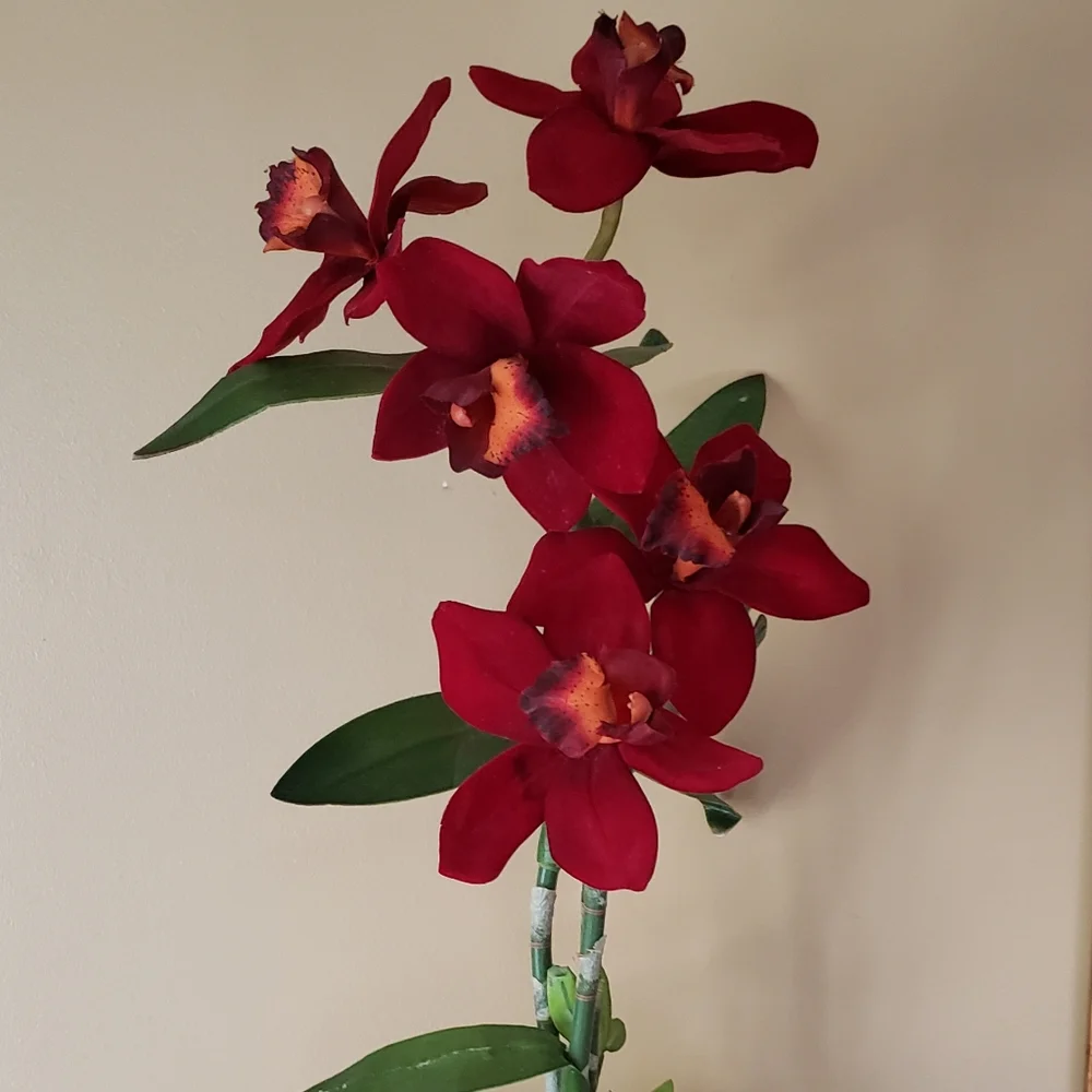 Beautiful Faux Florals in Decorative Vase